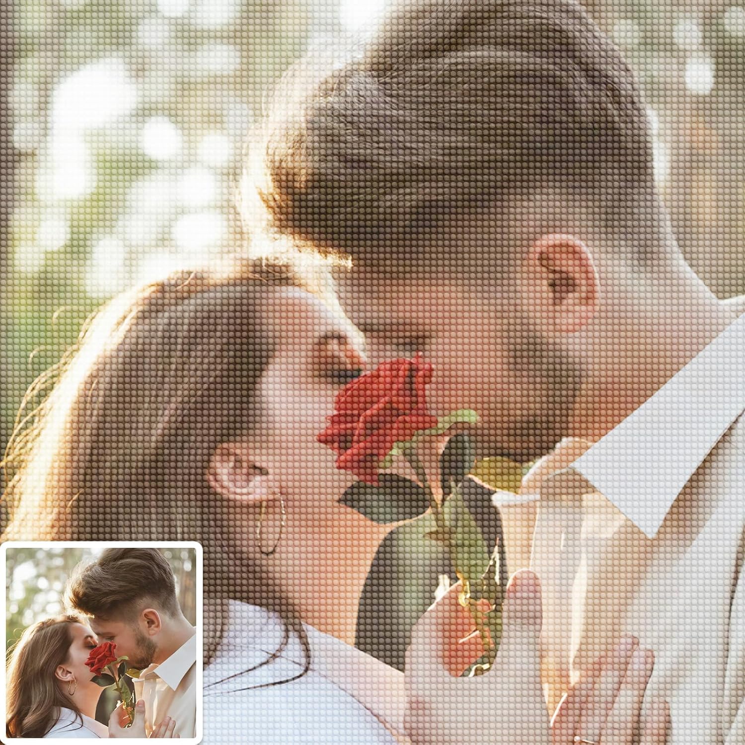 UM UPMALL Custom Diamond Art Painting Kits - Custom Diamond Art Painting from Photo, 5D Diamond Art Painting Kits for Adults, Custom Paint by Numbers, Round | Square Drill-60 * 70