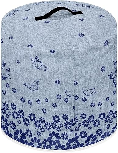 Miniatura 2 de Flashideas Funda floral para olla a presión para mujer, protección contra el polvo, cubierta de olla arrocera con aislamiento de mariposa con forro