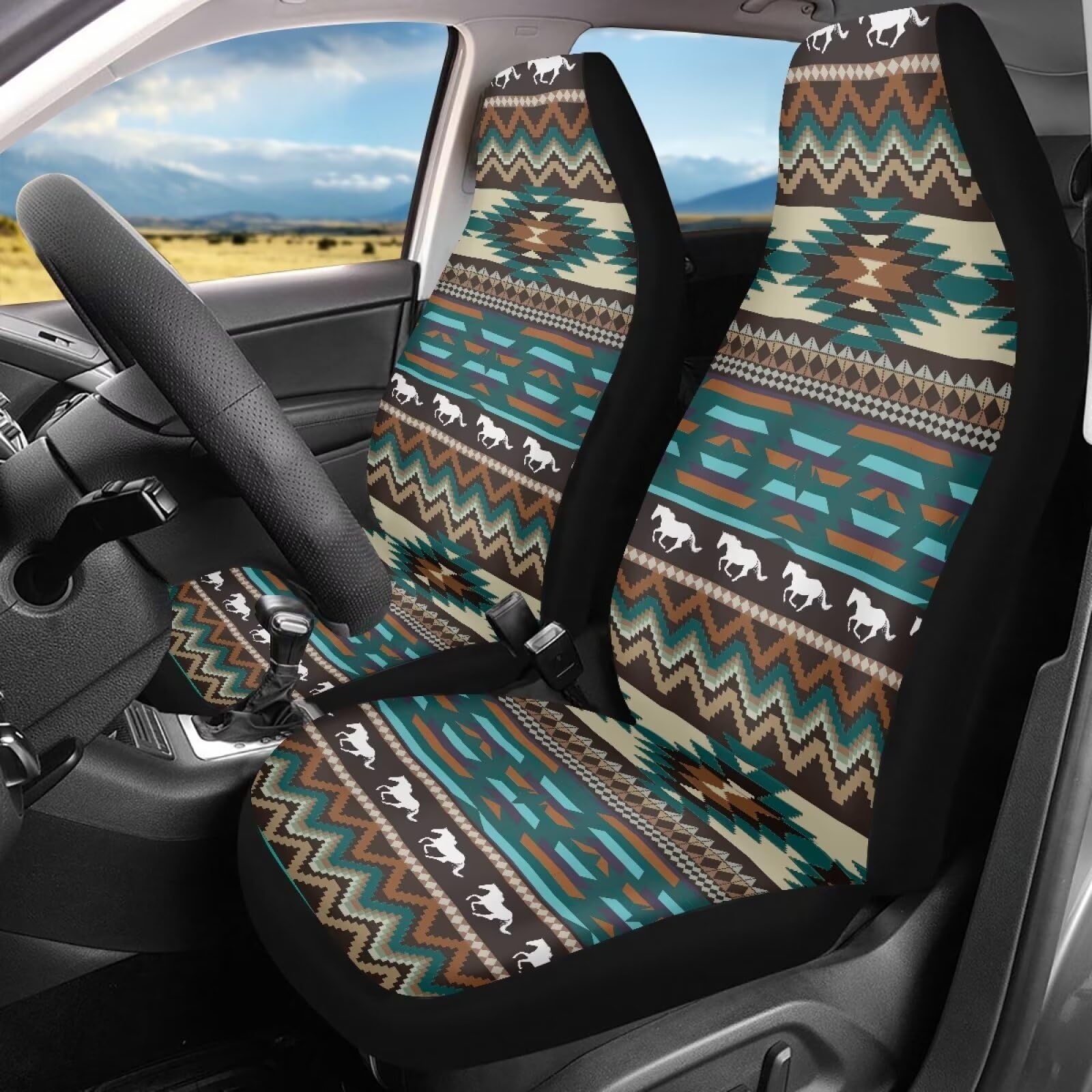 Salabomia Southwest Horse Car Seat Covers