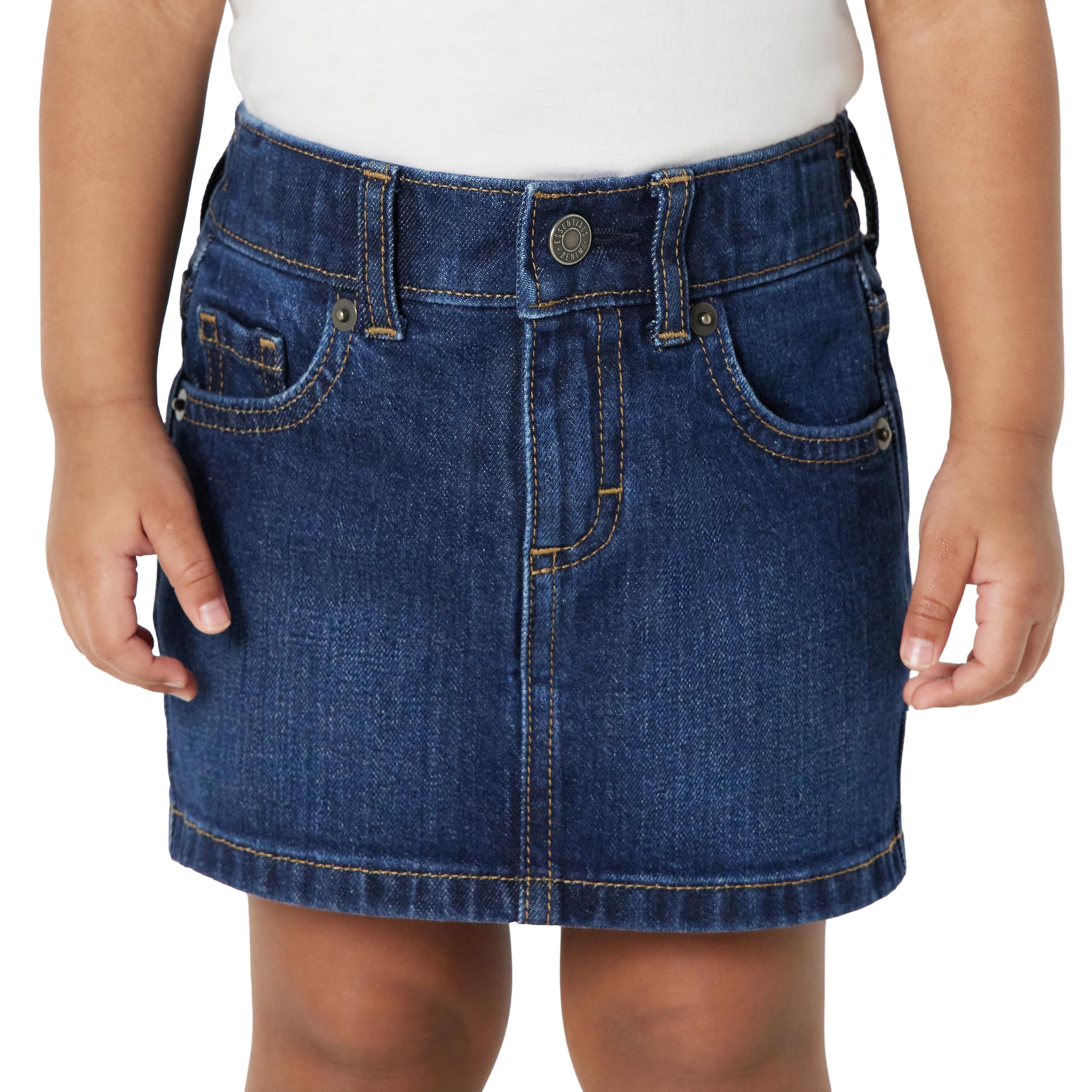 Amazon Essentials Mädchen Regular-Fit-Jeans-Skort mit Mittlerem Stretchanteil