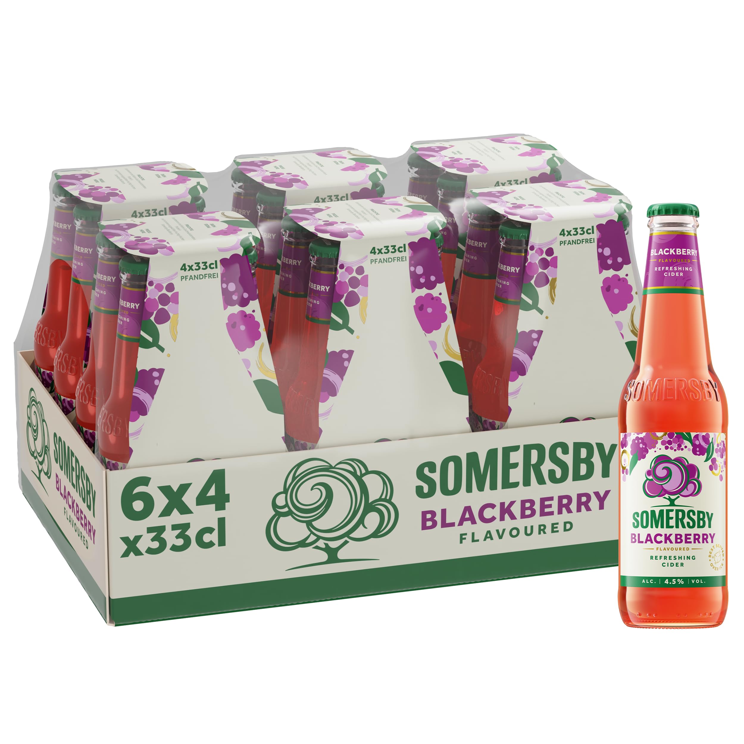 Somersby Blackberry Cider Glas Einweg 24 x 0.33 L