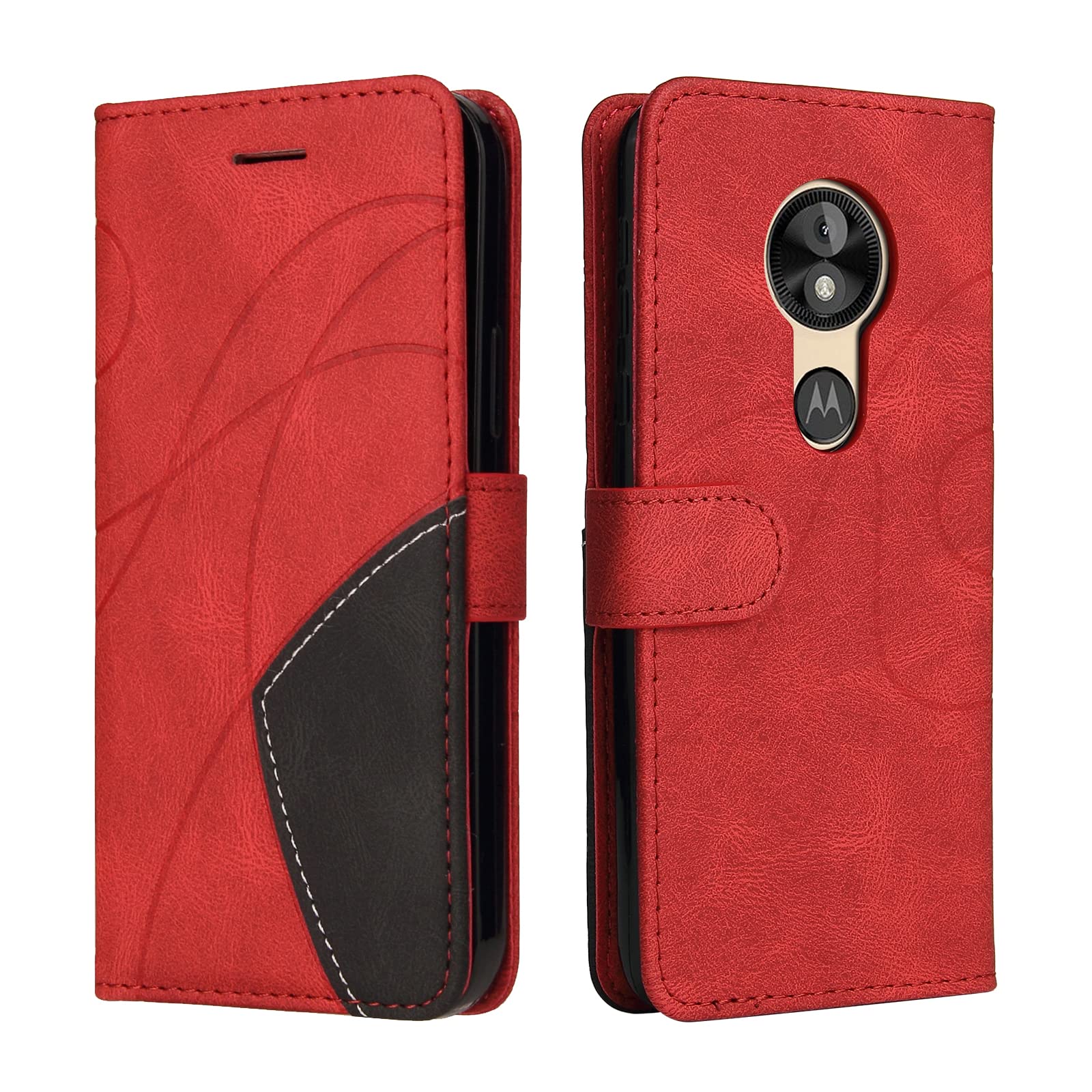 Cover Portafoglio Con Supporto Per Motorola Moto E5 Play - Custodia Flip In Pelle Artificiale Con Chiusura Magnetica, Stampa Gatto E Farfalla - 2
