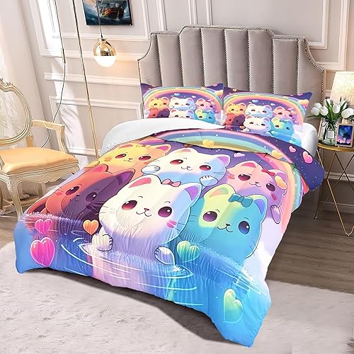 Miniatura 8 de Juego de edredón de hongos para niñas ropa de cama de tamaño Queen con estampado de hongos para niñas juego de ropa de cama de tamaño Queen con
