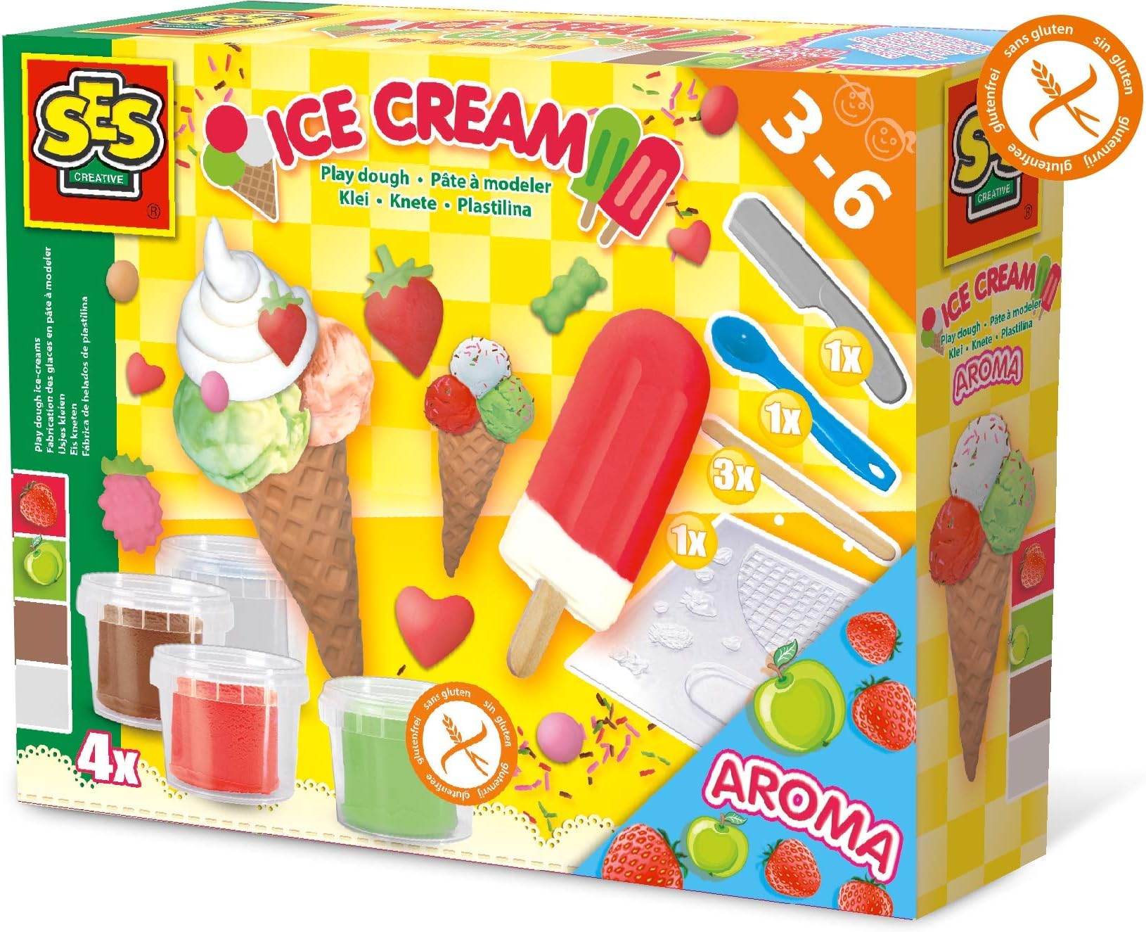 Ses Creative Make Clay Ice Cream Multicolour, 00444
