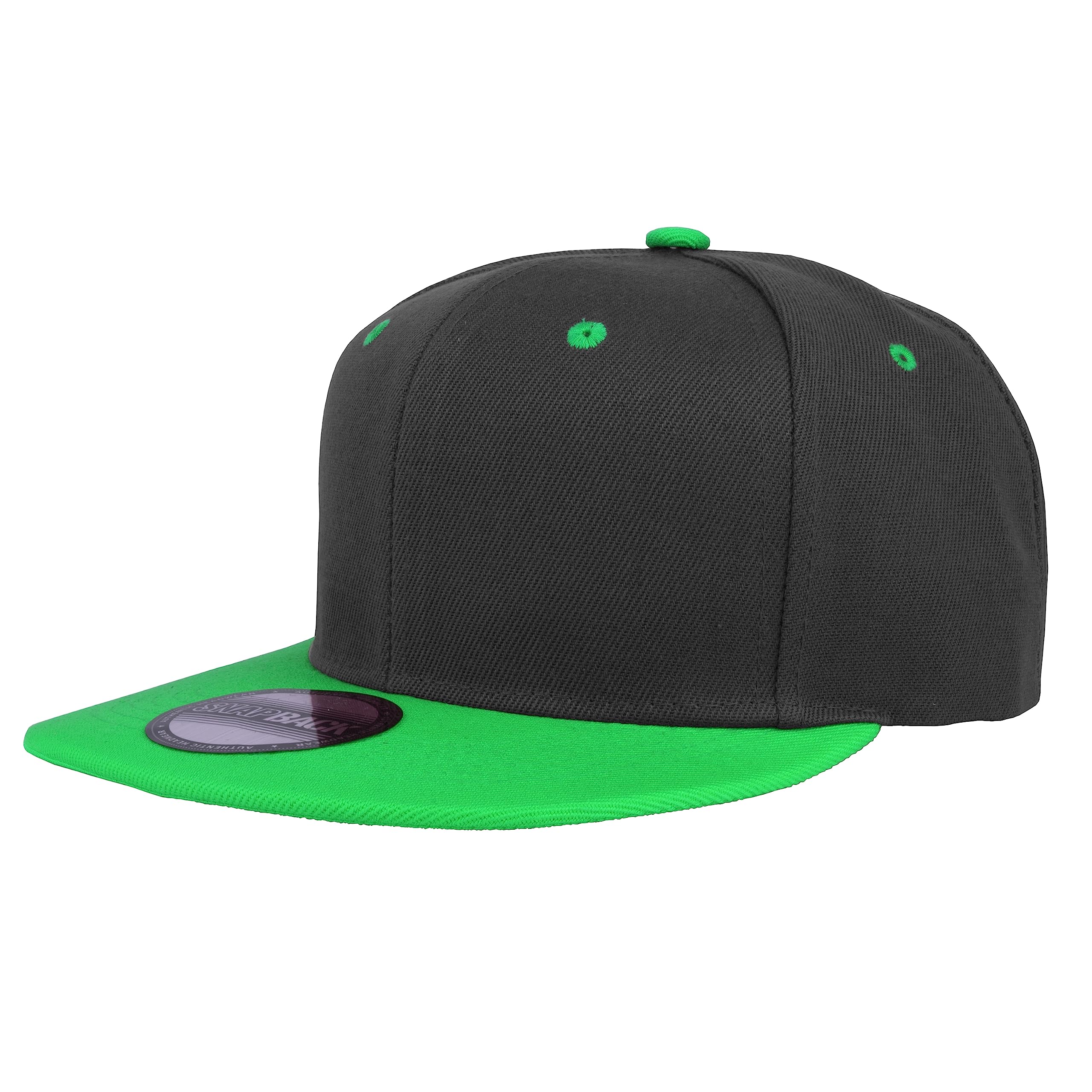 Gelante Sombreros de béisbol con visera plana para hombre, ajustable, en blanco liso