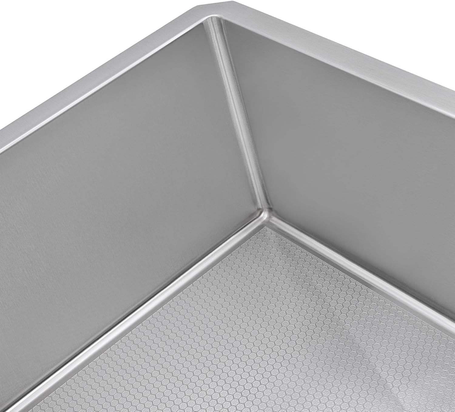 Ruvati Hex Bottom 30-inch Scratch Resistant Embossed Texture Kitchen Sink Stainless Steel - RVH7630