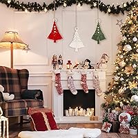 Vista 6 de FLORAVITA Kit de macramé para principiantes con tutoriales de video paso a paso para árbol de Navidad, kit de inicio de manualidades para adultos