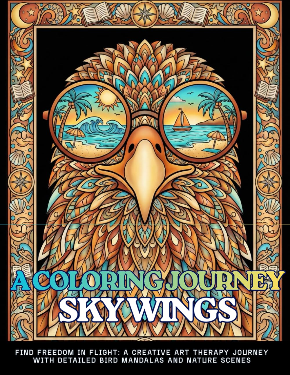 A COLORING JOURNEY SKY WINGS Find Freedom in Flight: A Creative Art Therapy Journey with Detailed Bird Mandalas and Nature Scenes: An Adult Coloring ... Parrots for Stress Relief and Relaxation