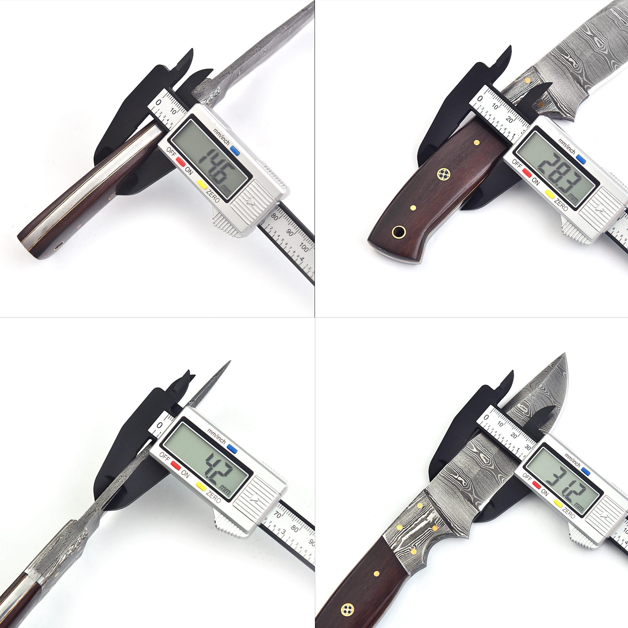 Damast Messer, sehr schönes Hand geschmiedetes Damast Jagd Messer MAQ5203
