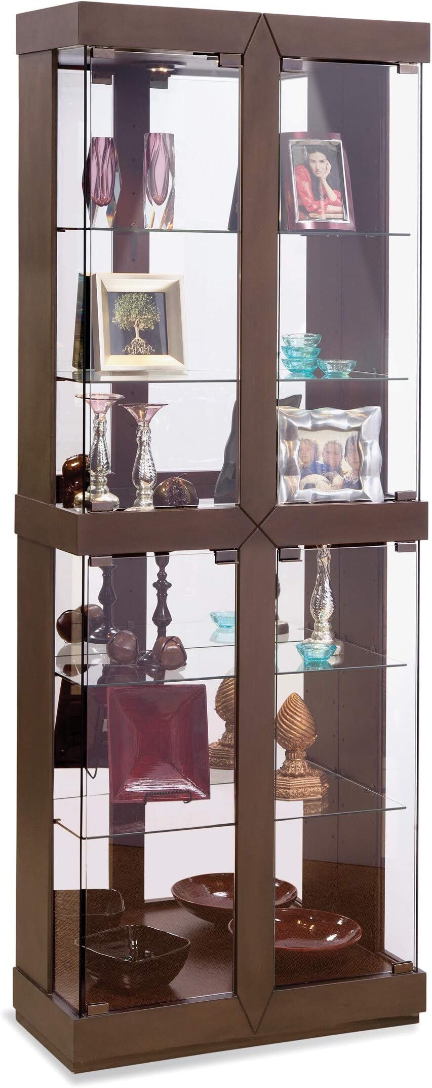 Philip Reinisch Rohe I Curio Cabinet, Espresso Finish