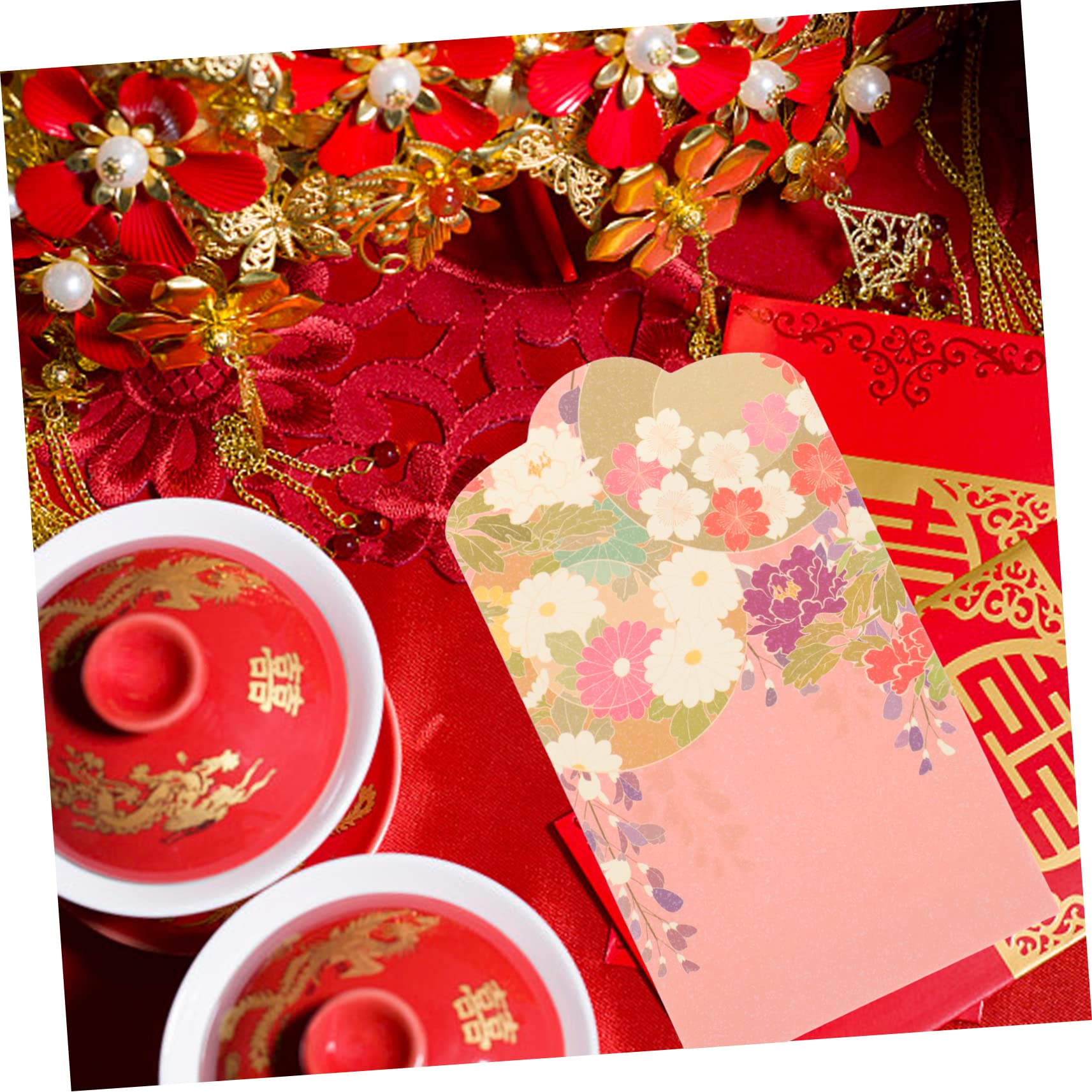 TEHAUX 150piezas Packets Japanese Style Money Envelopes for Year Celebrations Unique and Elegant Design for Gifting