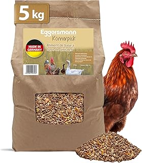 Eggersmann Körnerpick Nourriture Poule 5 kg Graines Poules Basic - Aliments Poules Graines Poule - Premium mélange de graines pour Poules, oies & Canards