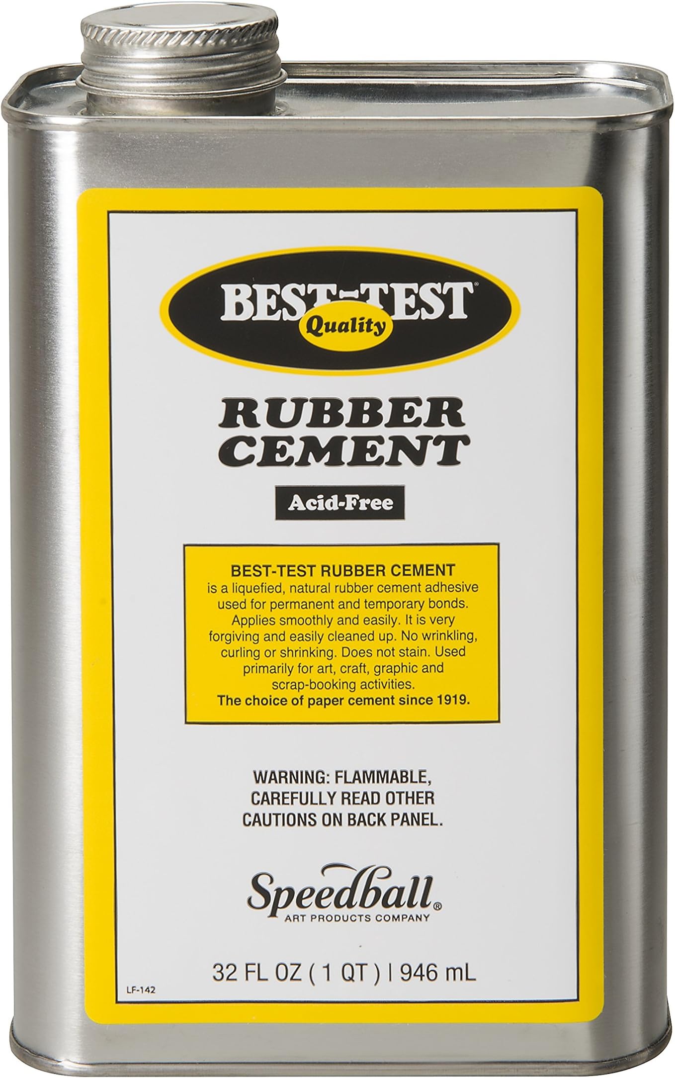 Best-Test Rubber Cement 32OZ Can