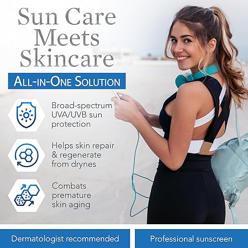 Miniatura 3 de Clear Choice Protector solar para rostro SPF 45, protector solar sin aceite e hidratante ligero con óxido de zinc, seguro para arrecifes, amplio
