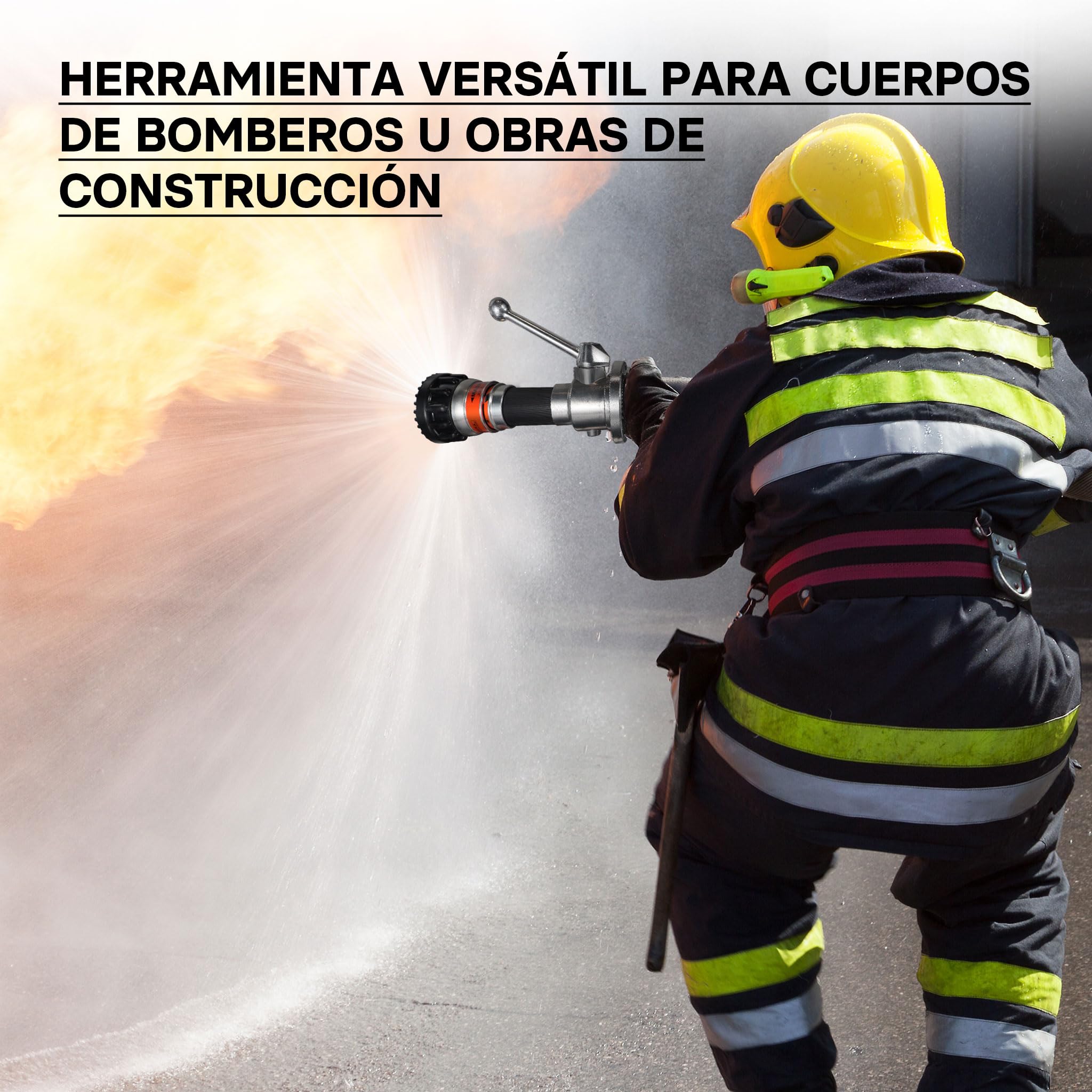 Boquilla de chorro nebulizador Acople-C Lanza de bomberos Extinción incendios Construcción Multiusos