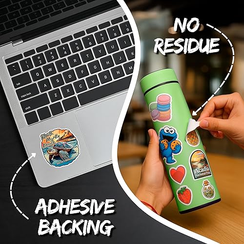 Miniatura 4 de North Myrtle Beach - Adhesivo de Carolina del Sur de 4 pulgadas, calcomanía de vinilo impermeable para laptop, botella de agua y vaso de automóvil,