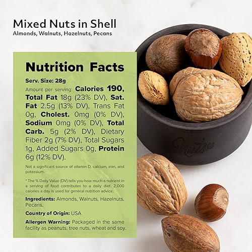 Miniatura 3 de NUTS US - Nueces mixtas en cáscara sin nueces brasileñas 12 libras