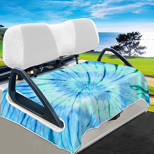 Miniatura 9 de YOKYHOM Fundas de asiento de carrito de golf, manta de toalla de asiento de carrito de golf de estilo clásico que mantiene el asiento cómodo