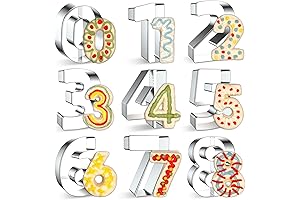 9PCS Number Cookie Cutters Set for 2024