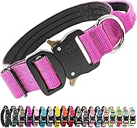 Vista 45 de TSPRO Collares Premium para Perros Collar Táctico para Perro con Parche y Hebilla de Metal de Liberación Rápida de Servicio Pesado Duradero Grueso
