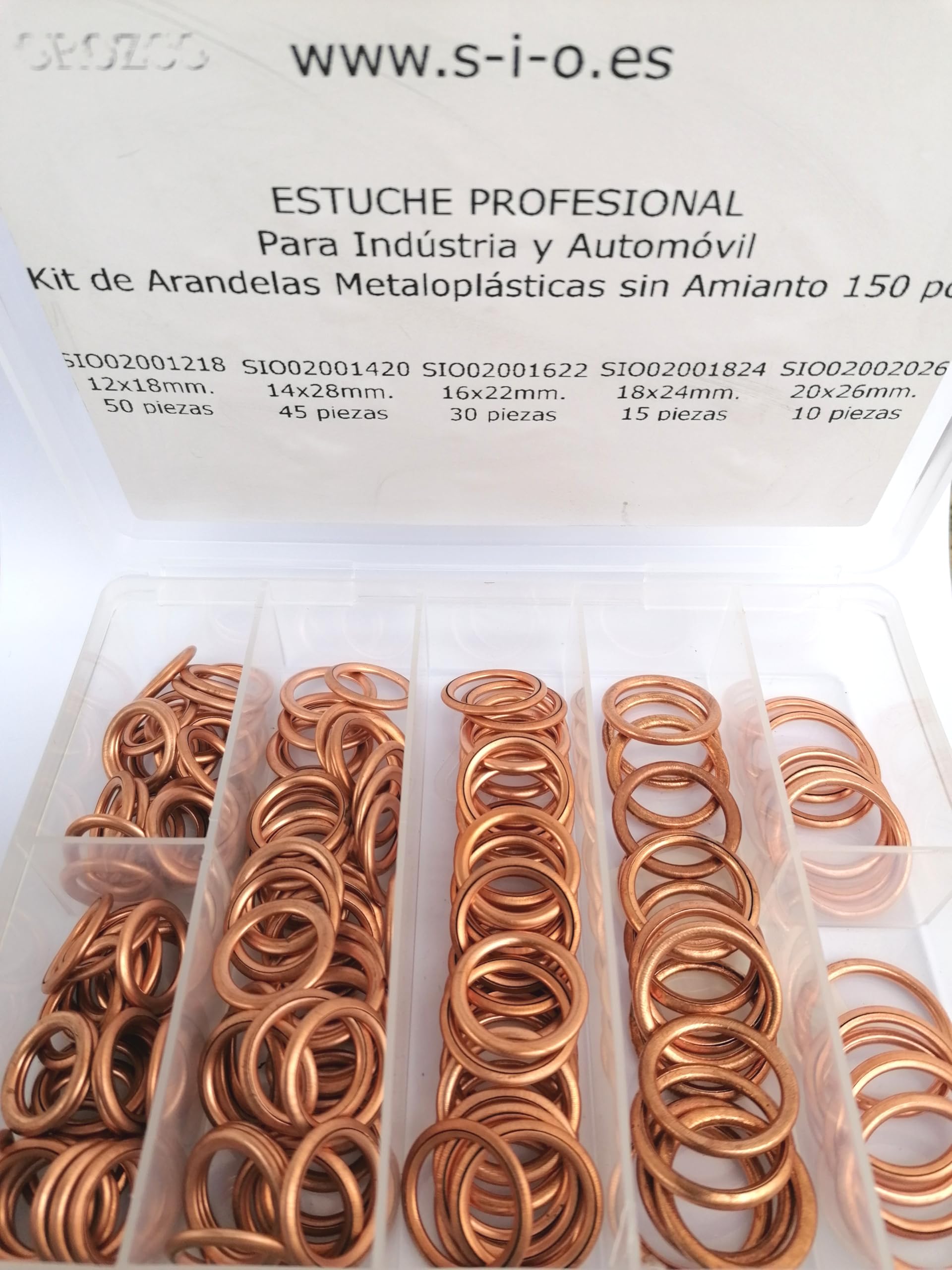 150 Rondelles Carter Huile Sans Amiante – Assortiment Joints Vidange Moteur Voiture – Rondelles Étanchéité Bouchon Carter Auto Moto – Kit Réparation Vidange Automobile Eco
