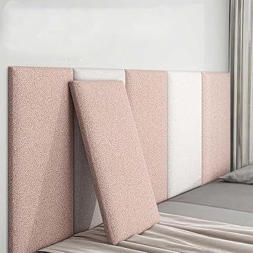3D Anti-Collision Wall Padding for Kids with Autism - Peel and Stick Headboard Upholstered Wall Panels Self-Adhesive Padded Wall Panels for Bedroom/Living Room/Playroom, AcousticSky blue,4 Pcs