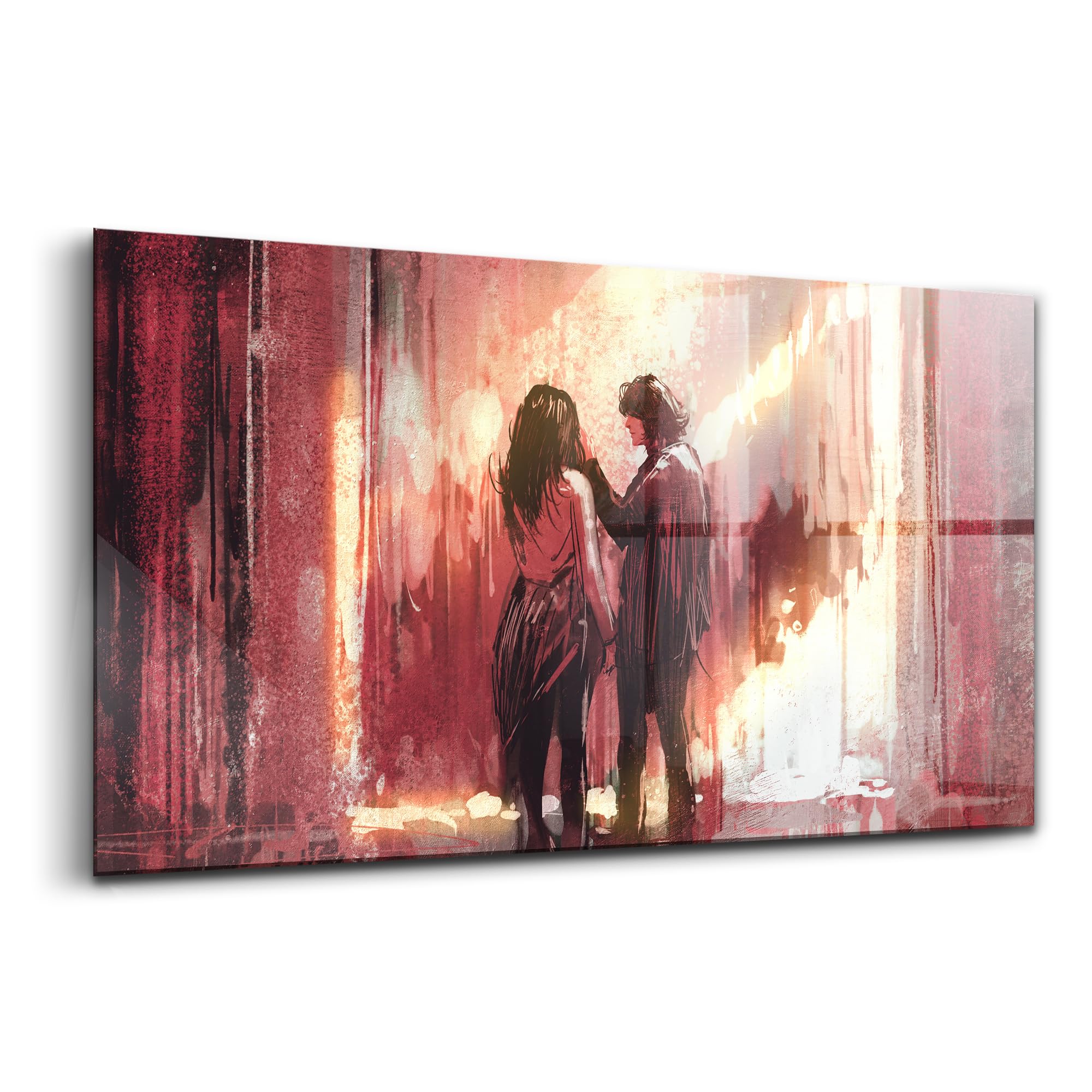 Wallfluent 140x70 Interior Decoration Pittura Sul Muro Giovane coppia innamorata