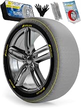 ARLUM EN 16662-1 Approved Textile Snow Socks - // Technica Fabric Snow Chains, Easy Installation, Silent Driving and More Durable - Internal Measurements (Technica, XL)