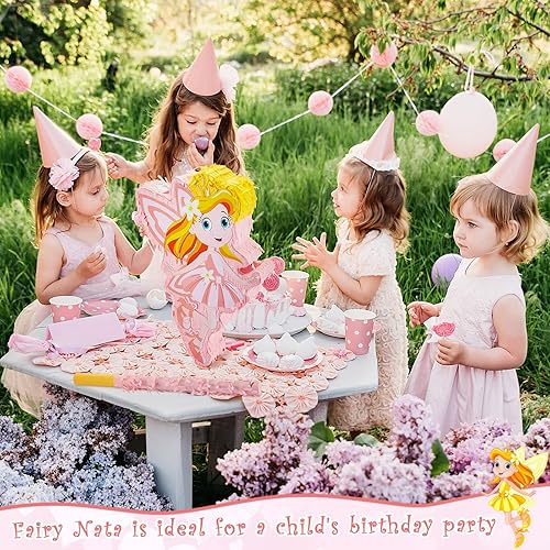 Vista 31 de Lewtemi Decoraciones de fiesta de piñatas con barra para ojos vendados y confeti para decoración de fiesta, centro de mesa, accesorio de fotos