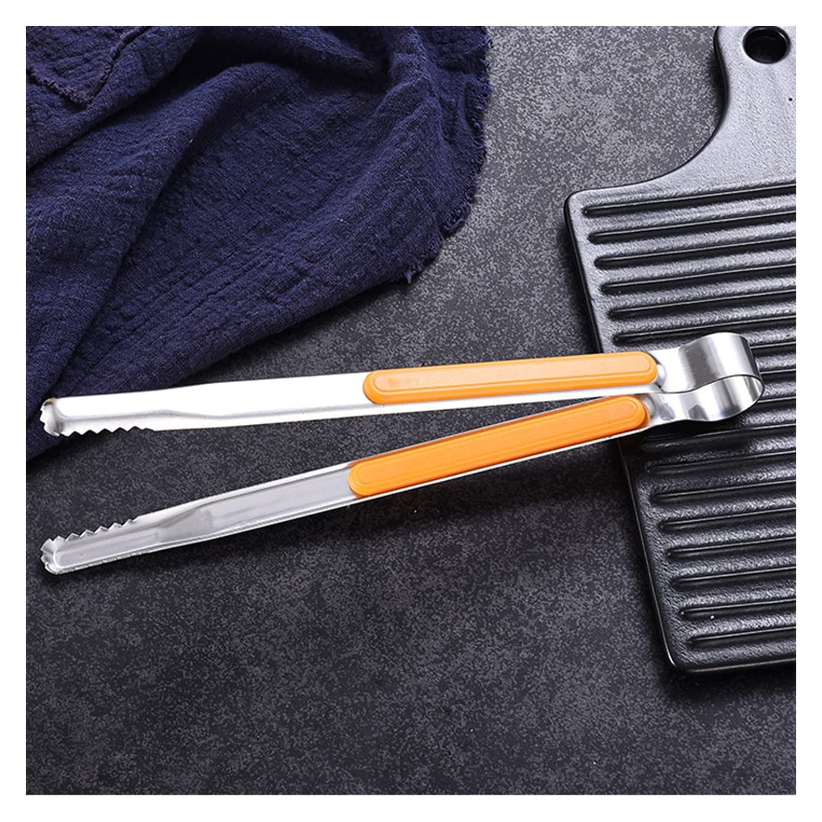 Pinze da Cucina in Acciaio Inossidabile, Piccole pinze per Barbecue, per Carne e Insalata, Clip per Ghiaccio