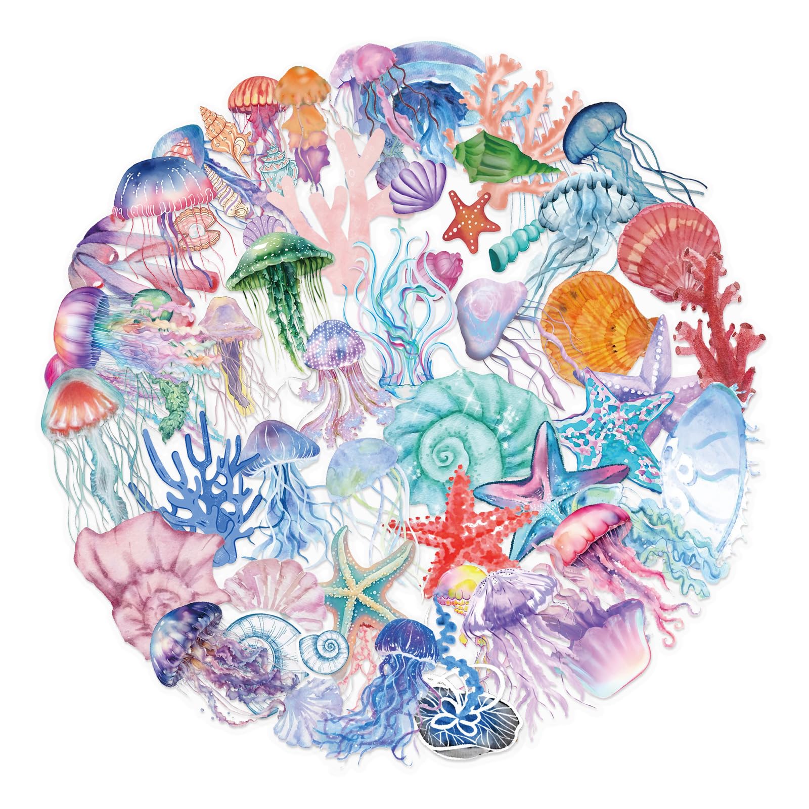 Underwater Theme Decals Marine Creature Stickers Organisms Art Projects Children Safe Crafting Stickers