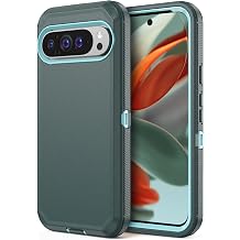 Jiunai for Google Pixel 9 Pro XL Case Rugged Heavy Duty Shockproof Green | Dustproof Port Protection Dual Layer Screenless Protective Hybrid Phone Case 6.8 inches 2024