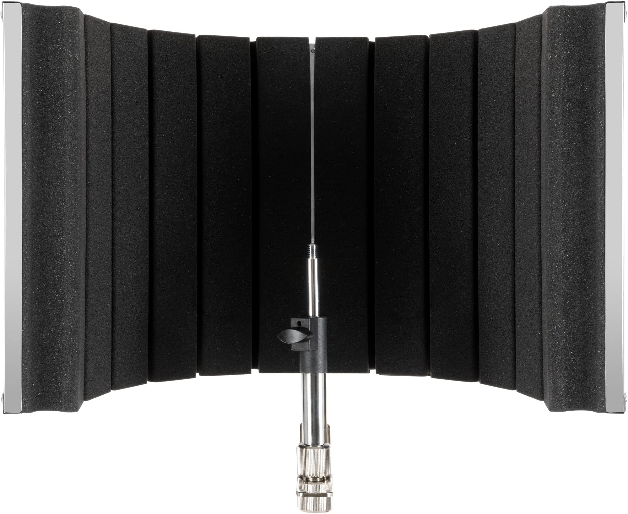 Pronomic MP-60 Micscreen, Absorbedor y difusor portátil, Peso: aprox. 2 kg | Evita reflexiones acústicas no deseadas o ecos, Compatible con casi cualquier soporte de micrófono estándar