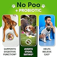 Vista 2 de No Poo Chews para perros – Disuasorio para comer heces de coprofagia para perros – Evita que el perro coma caca – Deja de comer caca para perros