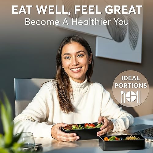 Miniatura 9 de Umami Caja Bento de alta calidad que es 100% a prueba de fugas y muy fácil de limpiar, encajable para almacenamiento, todo en uno y sin BPA