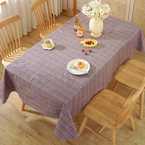 Miniatura 2 de SASTYBALE Mantel de primavera con reverso de franela, a prueba de aceite y resistente al agua, mantel de vinilo decorativo para comedor, campamento,