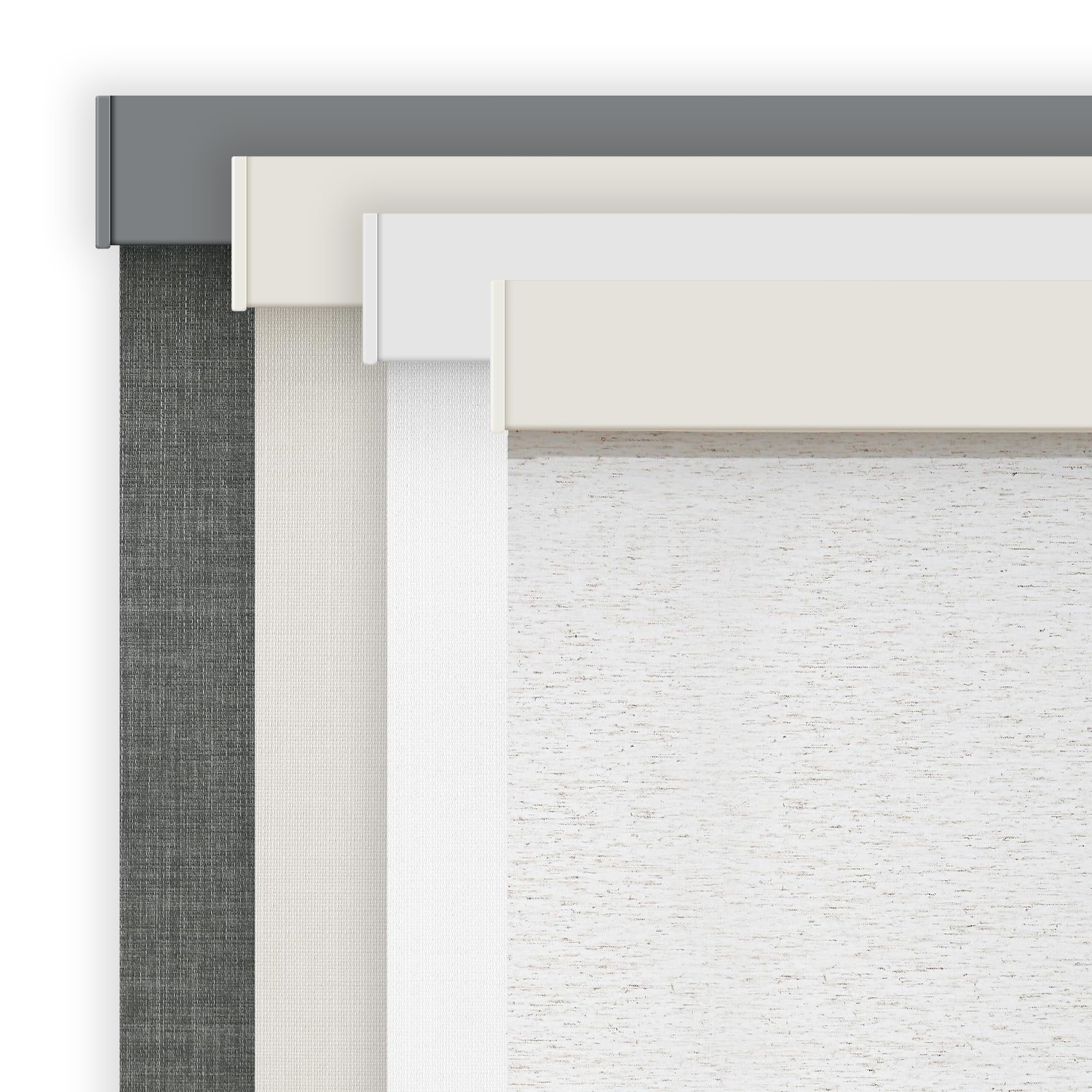 AOSKY Linen Roller Blinds Shades for Indoor Windows Pull Down Cordless Blackout Black Out Window Shade 31.5 Inch Blinds for Home Linen — image 1