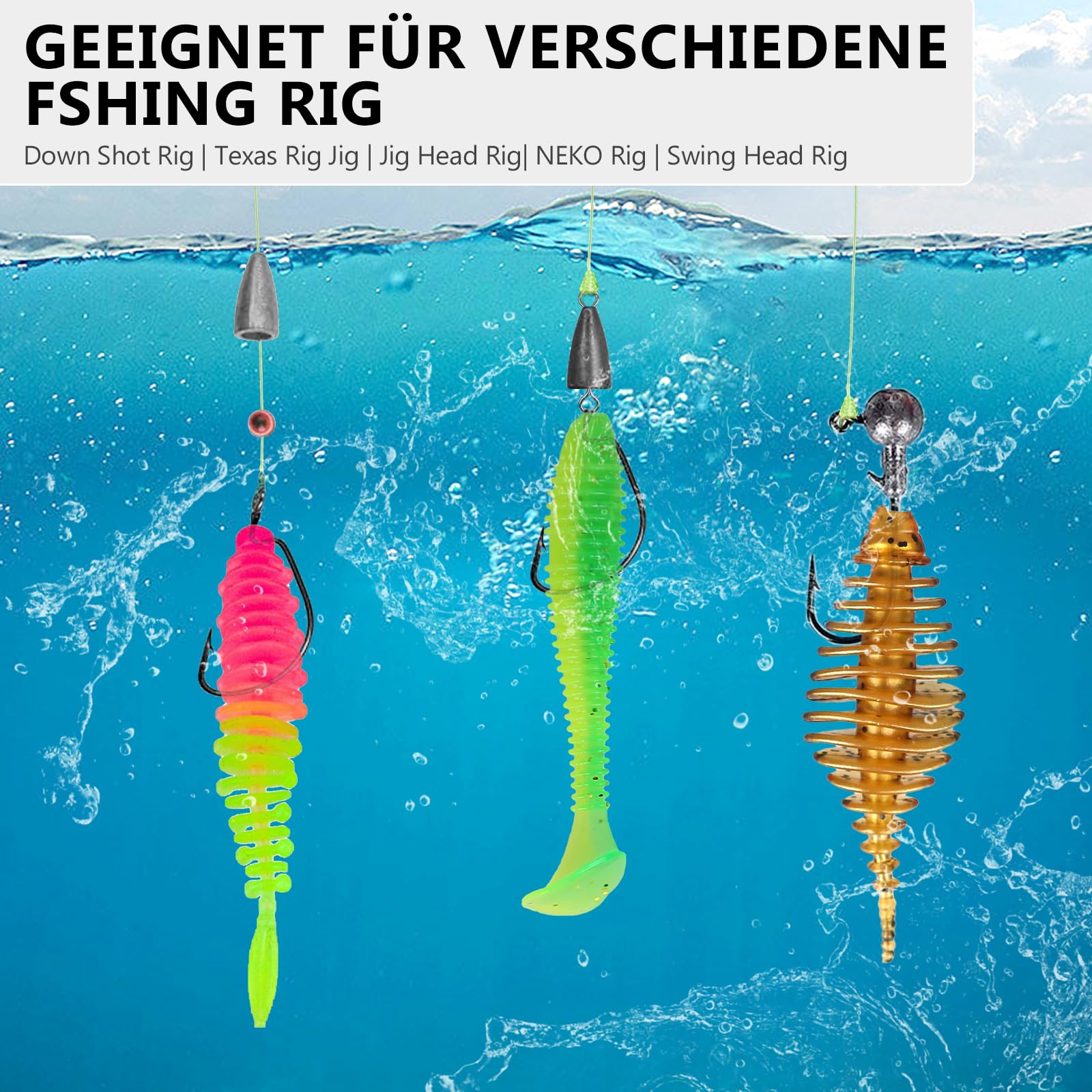 Trout Bait Rubber Fish Fishing Lure: 30 Pieces Rubber Bait Fishing Set for  Trout Bass Pike Zander Trout Bait Rubber Fish Artificial Bait Fishing  Accessories with Jig Heads : Amazon.sg: Sporting Goods