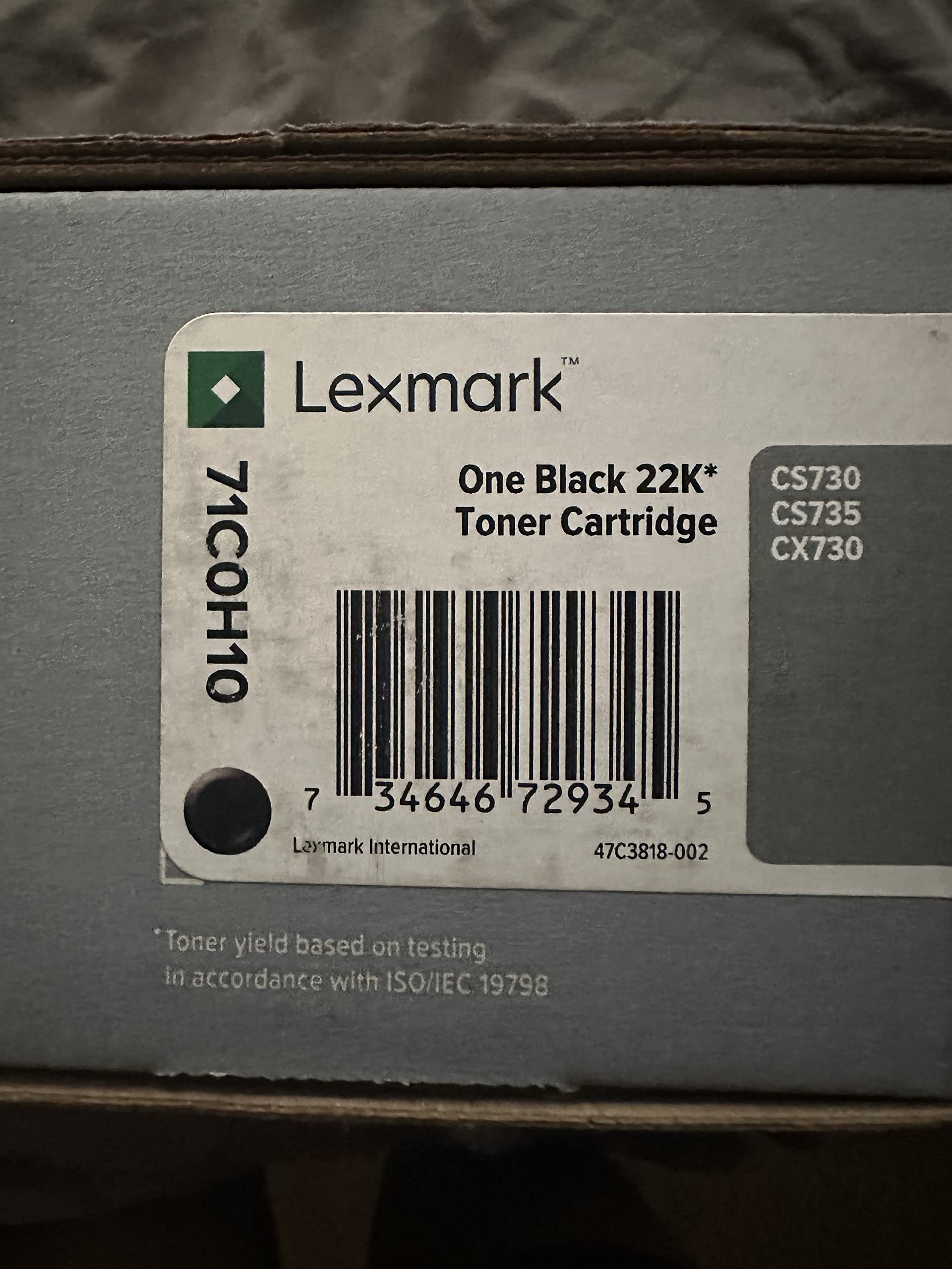 Amazon.com: Lexmark Lxk CS730, CS735, CX730 Blk 22K CRTG : Office