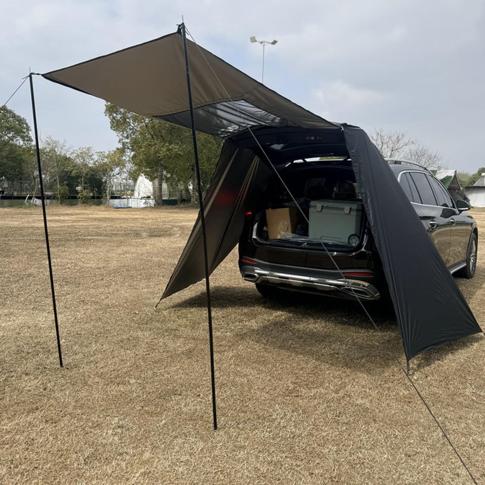 Tenda da Campeggio per SUV con Portellone,Traspirante Impermeabile Antivento Ombreggiante - Tenda Portatile da Bagagliaio e Awning per SUV | per Veicoli, Outdoor, Viaggi, Avventura, Spiaggia
