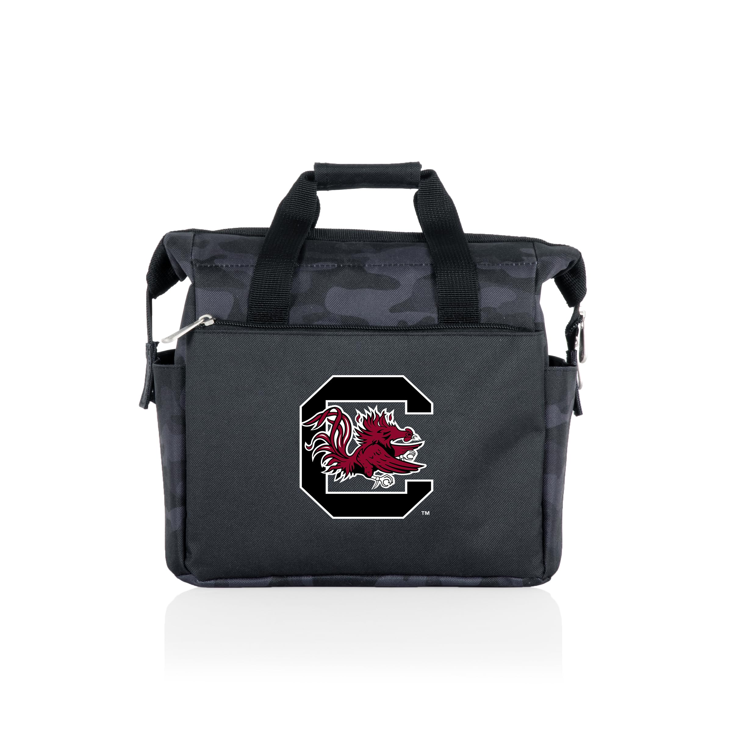 Picnic TIME NCAA South Carolina Gamecocks On The Go Lunch Bag Cooler, Soft Cooler Lunch Box, Insulated Lunch Bag, (Black Camo)