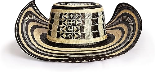 TOPGY sombrero vueltiao colombiano tejido a mano por artesanos en caña flecha para hombre y mujer (Small, rojo)