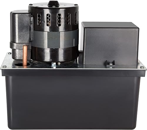 Miniatura 2 de Little Giant VCL-45ULS Bomba automática de eliminación de condensado de 115 voltios, 15 HP, 450 GPH, tanque de 1 galón e interruptor de seguridad,