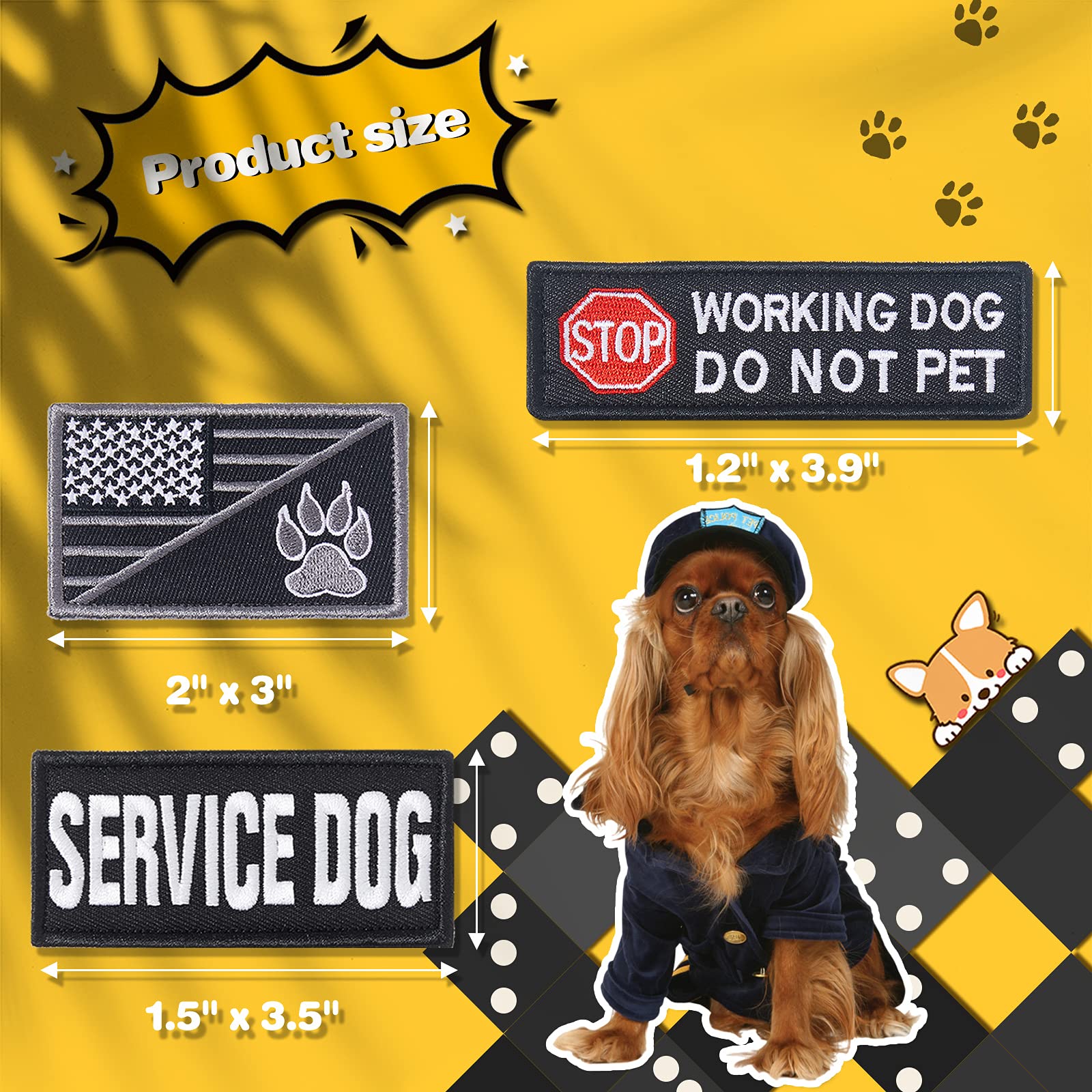 23+ Funny Service Dog Patches LairigPaulos