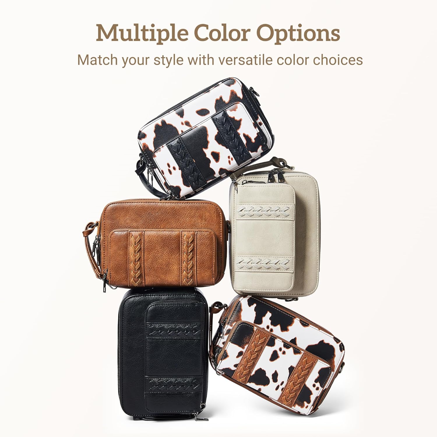 Small Crossbody Bags for Women with Detachable Wallet Vegan Leather Cross Body Bag for Woman Purse with Credit Card Slots - Image 7