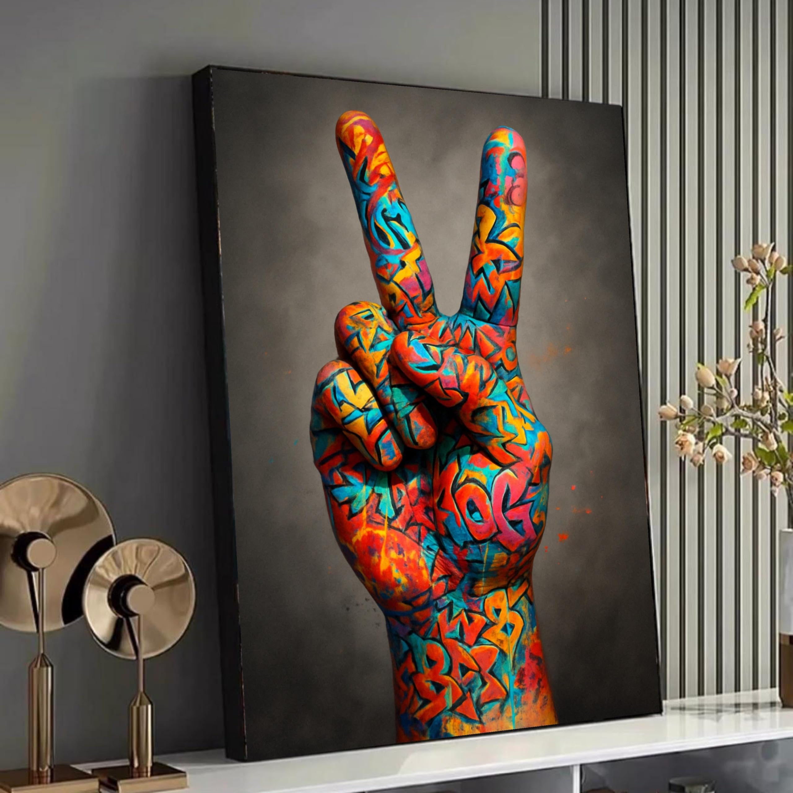 Tableau sur toile moderne grand format 60x90cm impression haute définition - 8