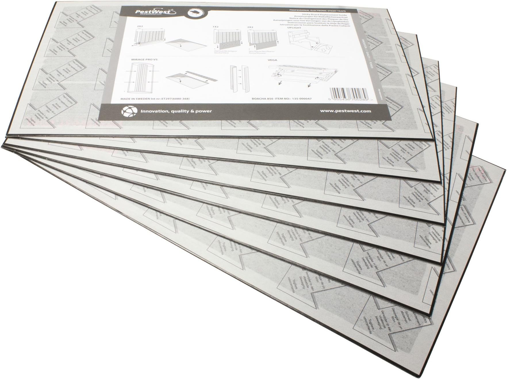 Mantis 1x2 Glue Boards - 6 Pack (BOAMAN 851) PestWest Replacement Glue Boards