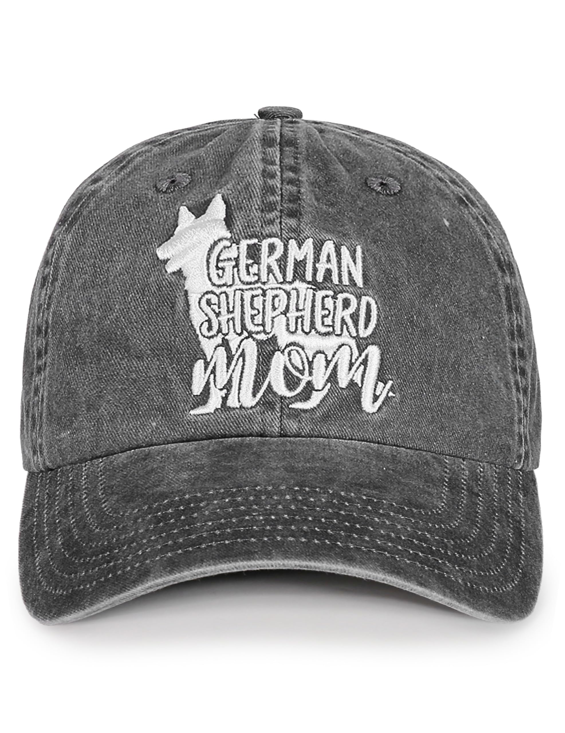 InnoBeta German Shepherd Gifts for Women, German Shepherd Mom Adjustable Vintage Baseball Cap Washed Cotton Embroidered Hat