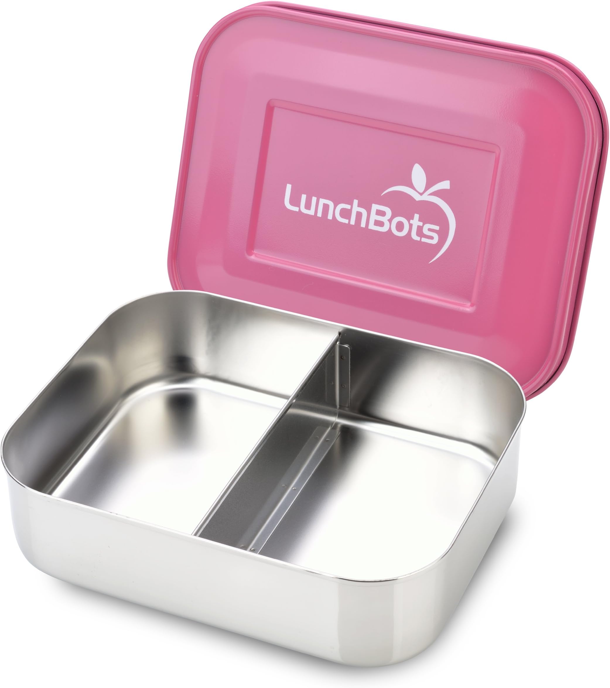 LunchBots Duo Stainless Steel Food Container, Pink