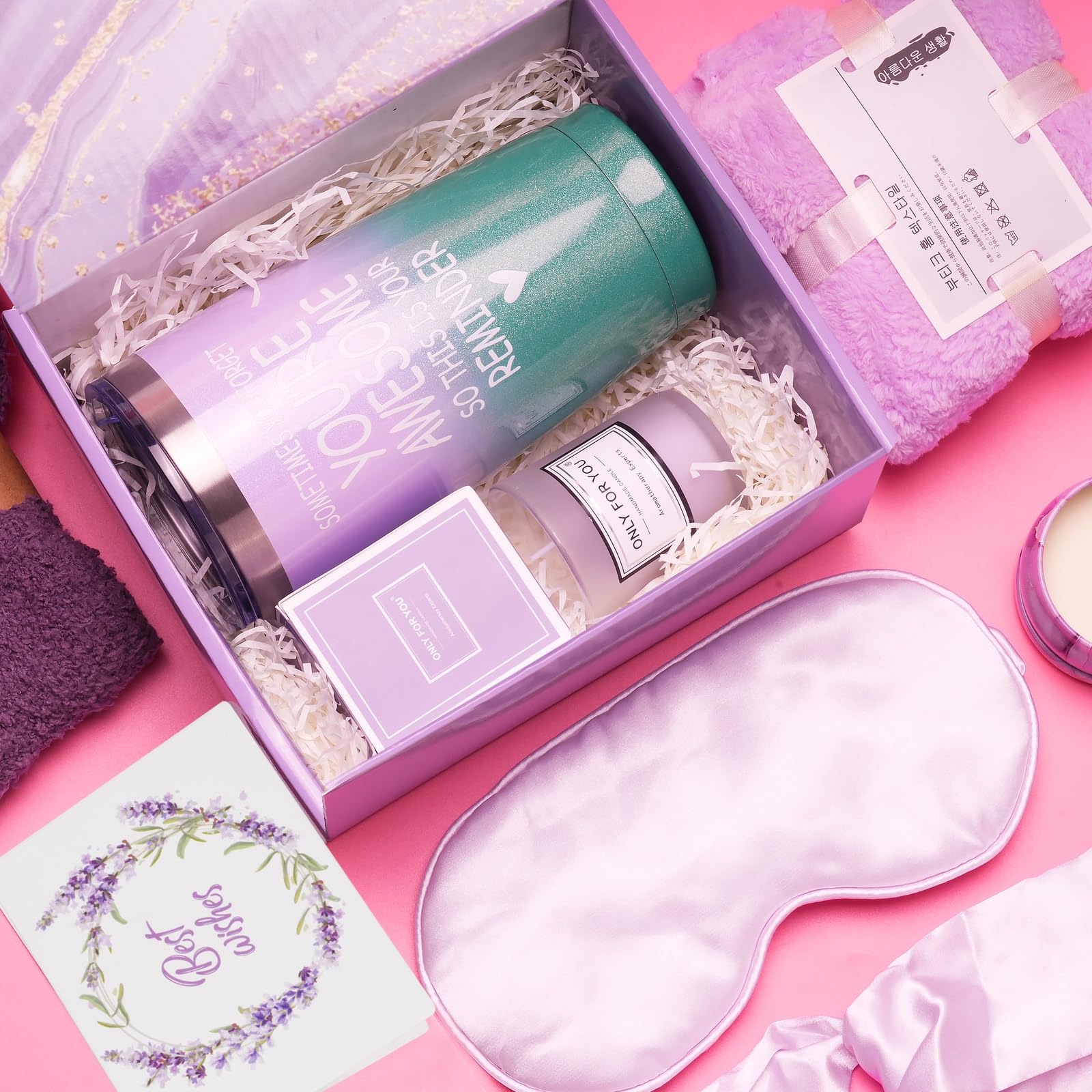 Regalo Original Para Mujer - Taza Termo y Velas Perfumadas - Cumpleaños, San Valentín Para Amigas, Hermanas, Novias, Madre, Mama
